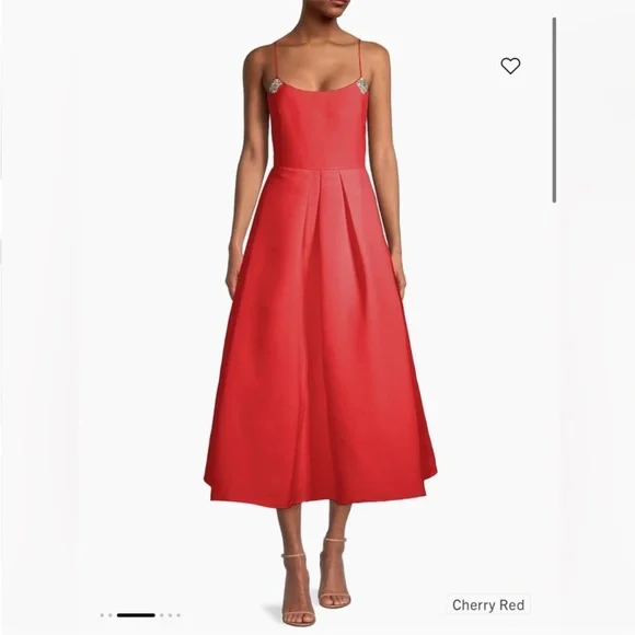 Sachin + Babi Red Maxi Strapless Prom Dress Size 2 New - Picture 4 of 10